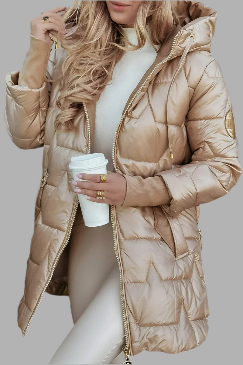 Noa - Veste d'hiver élégante avec capuche et doublure