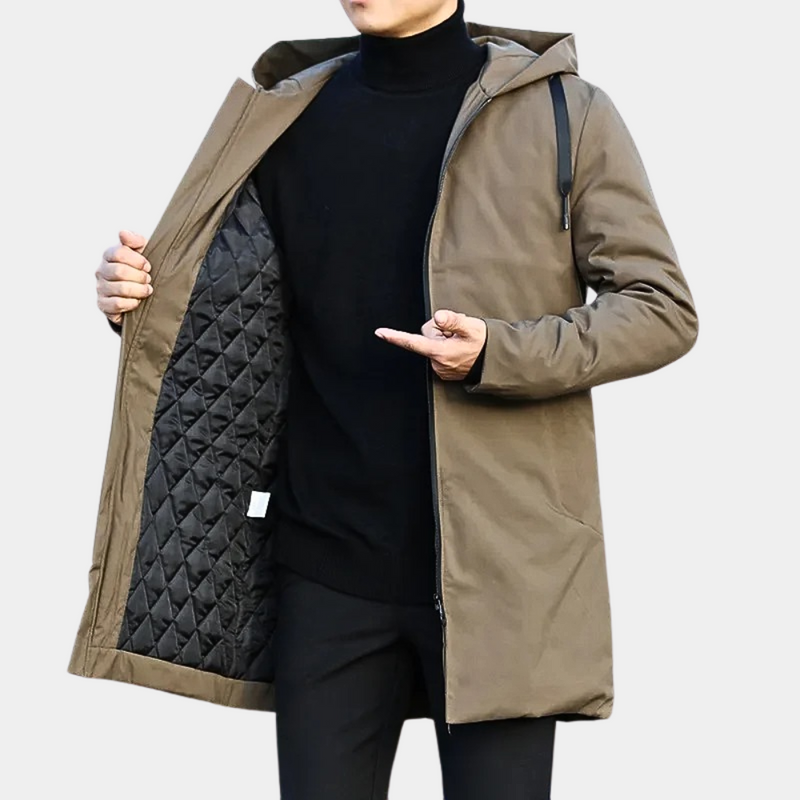 Dario – Imperméable pour homme avec doublure intérieure chaude