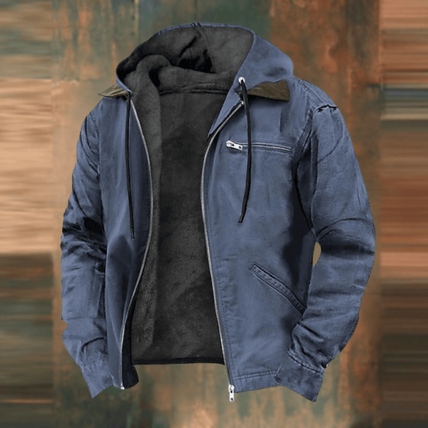 Noah – Blouson aviateur pour homme avec capuche et doublure intérieure chaude