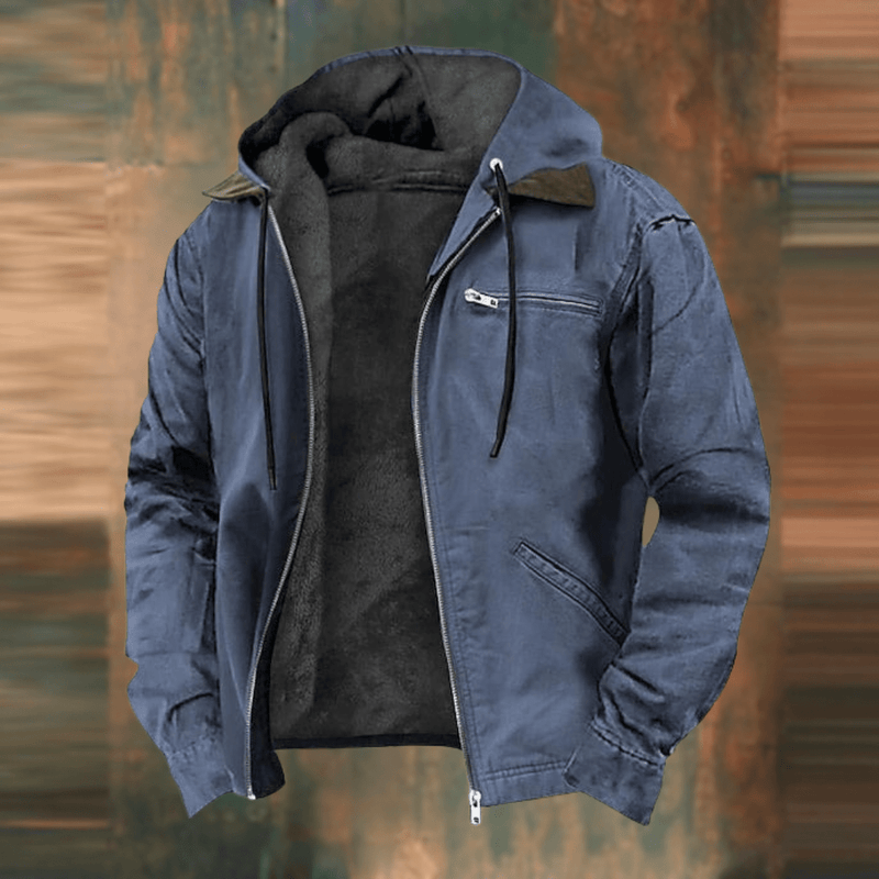 Noah – Blouson aviateur pour homme avec capuche et doublure intérieure chaude