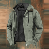 Noah – Blouson aviateur pour homme avec capuche et doublure intérieure chaude
