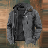 Noah – Blouson aviateur pour homme avec capuche et doublure intérieure chaude