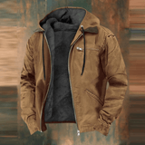 Noah – Blouson aviateur pour homme avec capuche et doublure intérieure chaude