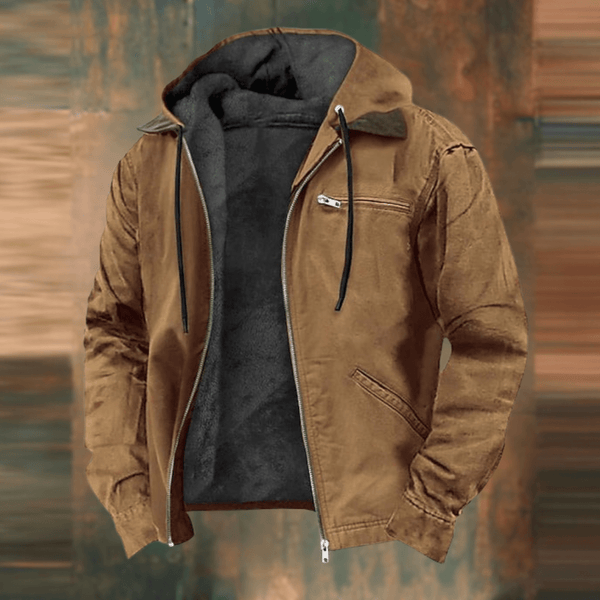 Noah – Blouson aviateur pour homme avec capuche et doublure intérieure chaude