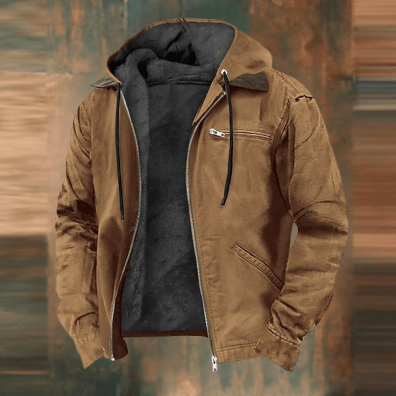 Noah – Blouson aviateur pour homme avec capuche et doublure intérieure chaude